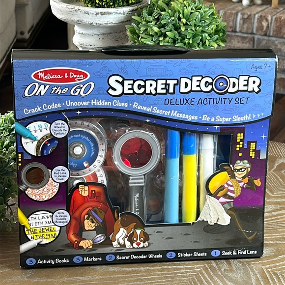 NEW! Melissa & Doug Secret Decoder Deluxe Activity Set On The Go Sealed Box - Picture 1 of 8